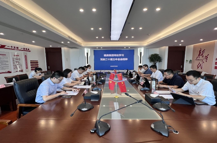 赣房集团召开党总支扩大会专题传达学习党的二十届三中全会精神